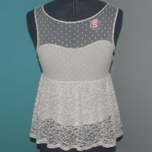 Forever 21 Cute Lace Tank Top